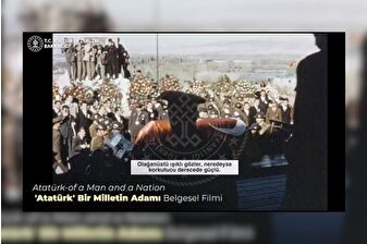 1956 yılı yapımı 'Atatürk – Bir Milletin Adamı' belgeselinden görüntüler