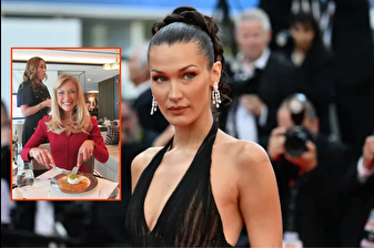Dünyaca ünlü ABD'li model Bella Hadid'in dondurmalı künefe keyfi