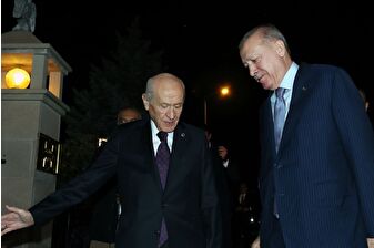 Cumhurbaşkanı Recep Tayyip Erdoğan, MHP Genel Başkanı Devlet Bahçeli’yi konutunda ziyaret etti