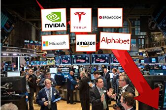 Yapay zeka şirketlerin değerlemelerinin balon olduğu endişesi New York borsasını sert düşürdü, değer kaybına çip şirketi Nvidia öncülük etti