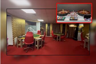 İstanbul'da rulet makineli ev kumarhanesine baskın yapıldı
