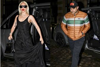 Lady Gaga, nişanlısı Michael Polansky ile Paris'te akşam yemeğine çıktı