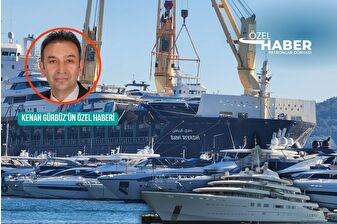 Arap milyarderlerin lüks yatları, bir gemiyle Marmaris'e bakıma getirildi