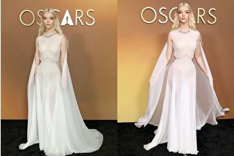Anya Taylor, Governors Awards gecesinde Margiela tasarımı elbisesiyle poz verdi