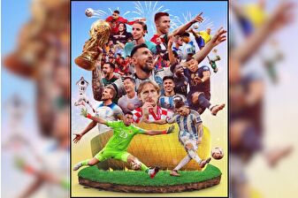 FIFA Dünya Kupası'nın posterinde ağlatan El-Nesyri kafası