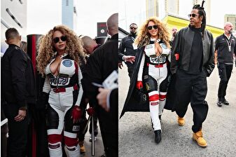 Beyoncé ve Jay-Z, F1 Grand Prix'sinde Lewis Hamilton ile tura çıktı