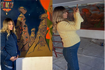 Doğuma 1 ay kala şantiyede çalışmaya devam