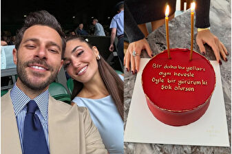 Hande Erçel’den Hakan Sabancı’ya pastalı gönderme