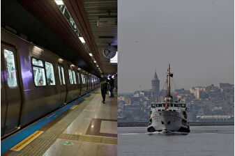 İstanbul'da hava muhalefeti nedeniyle vapurlara iptal, Taksim metrosu için uyarı