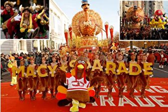 New York'ta Macy's Şükran Günü geçit töreni renkli karelere sahne oldu