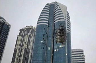 Ukrayna dronu Çeçenistan'daki gökdeleni vurdu