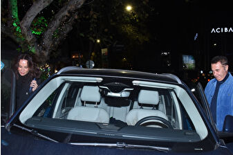 Fikret Orman ve Güzide Duran Etiler’de objektiflere takıldı