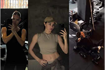 Yasemin Ergene spor rutini paylaştı, ayna karşısında kaslarını sergiledi