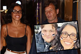 Hüseyin Kaya Çilingiroğlu, cici annesi Aslım Kan ile maçta