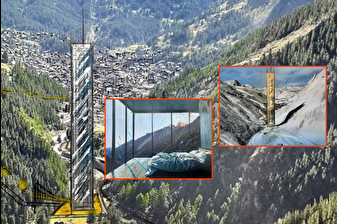 İsviçre Alpleri'ndeki bir köy için planlanan 260 metrelik 'Lina Peak' isimli gökdelen projesi tartışma yarattı