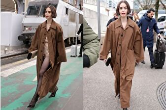 Emily, Saint Laurent imzalı iddialı stiliyle Paris’e dönüş yapıyor