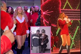Rihanna, Mariah Carey'nin Las Vegas'taki konserine katıldı