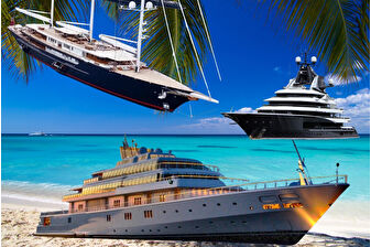 Noel tatili için milyarderlerin tercihi Karayipler oldu, onlarca süper yat peş peşe demir attı