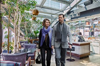 Esad çifti, Moskova'daki Sixty restoranda görüntülendi