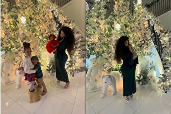 Rapçi Cardi B, çocuklarıyla yeni yıl pozları verdi