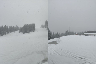 Ilgaz Dağı'nda kar yağışı etkili oluyor