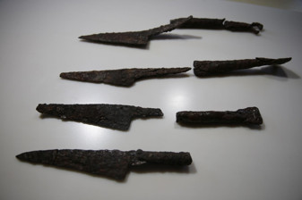 Karabük'ün Eskipazar ilçesindeki Hadrianopolis'te 1500 yıllık kurban bıçakları gün yüzüne çıktı