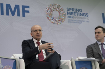 Bakan Şimşek, IMF-Dünya Bankası Bahar Toplantıları'nda Türkiye'nin kısa vadeyi aşan fırsatlara baktığını söyledi