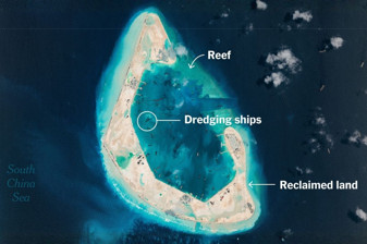 Çin'in, Güney Çin Denizi'nde yeni yapay ada inşa ettiği ileri sürüldü