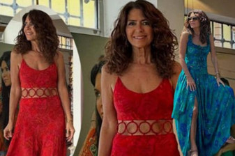 Şebnem Çapa koleksiyonunun modelliğini yaptı