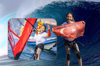 Yarıştan bir gün önce ekipmanı bozulan Nilda Evin tüm zorluklara rağmen dünya şampiyonu olarak kürsünün zirvesine çıktı