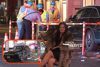 New York'un ünlü Beşinci Caddesi'ndeki Cartier mağazasının önünde korkunç ölüm, Mercedes'inden inen Donike Gocaj rögara düştü öldü