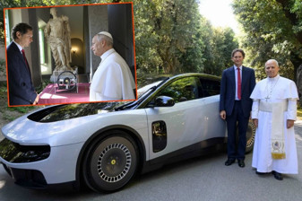 Ferrari'nin elektrikli otomobili Luce'nin direksiyonu Papa Leo'ya hediye edildi, piyasanın yeni araca tepkisi ise olumsuz oldu