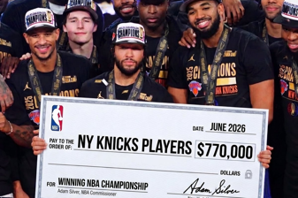 NBA şampiyonu olan New York Knicks'te oyuncu başına 770 bin dolarlık şampiyonluk primi gündem oldu