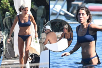 Alize Dinçkök ve sevgilisi Başar Kozanoğlu Bodrum Türkbükü’nde denizin keyfini çıkardı