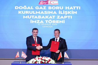 Türkiye ile KKTC arasında doğalgaz hattı için imzalar atıldı