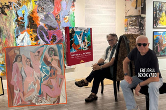 Ertuğrul Özkök, Bedri Baykam'la buluştu; Picasso hakkında yazdığı kitabı ve ünlü ressamın Avignonlu Kızlar tablosunun hikâyesini kaleme aldı