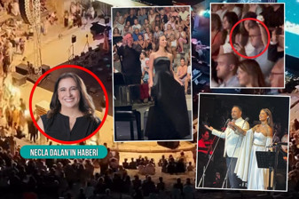 Bodrum Antik Tiyatro'da Limak'ın 50'nci yıl yaz konserinde, Merkez Bankası Başkanı Karahan'ın kızı Mira sahneye çıktı