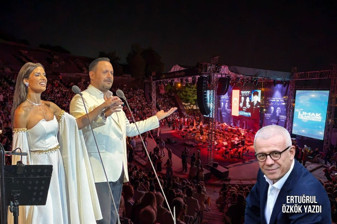 Ertuğrul Özkök Bodrum Antik Tiyatro'da Limak'ın 50. yıl yaz konserini izledi, tenoru Murat Karahan ve soprano Tamara Radjenovic'in performansını yazdı