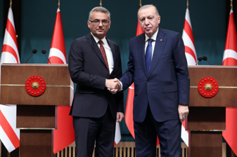 Cumhurbaşkanı Erdoğan, KKTC Cumhurbaşkanı Erhürman ile görüştü