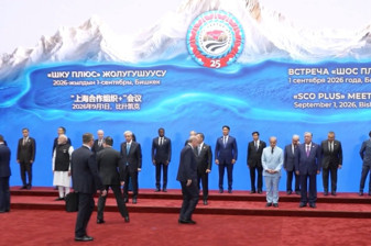 Cumhurbaşkanı Erdoğan, ŞİÖ Devlet Başkanları Zirvesi'nde aile fotoğrafı çekimine katıldı