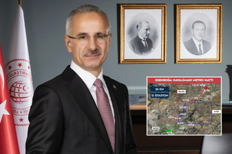 Ulaştırma ve Altyapı Bakanı Abdulkadir Uraloğlu açıkladı; YHT Garı ve Esenboğa 36 km'lik raylı sistemle bağlanacak