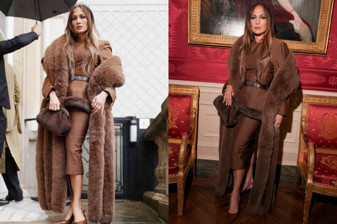 Jennifer Lopez, Stella McCartney defilesine katıldı