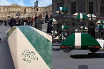 Louis Vuitton defilesinde uçan otomobiller