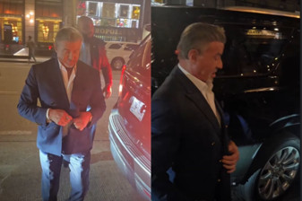 Sylvester Stallone New York sokaklarında