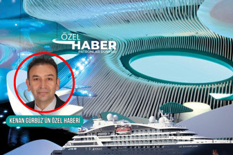 Balina gözü şeklindeki pencerelerinden denizin altını gösteren Fransız gemisi Le Champlain ilk kez Bodrum'da