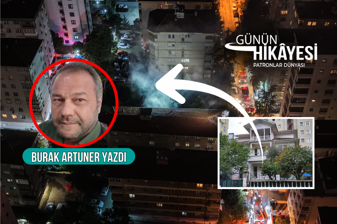İstanbul'da beton apartmanlar arasına sıkışan kültür envanterindeki tarihi bir köşkün yanışı, havadan çekilen bir fotoğrafın anlattıkları