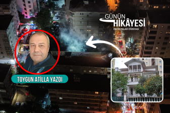 İstanbul'da beton apartmanlar arasına sıkışan kültür envanterindeki tarihi bir köşkün yanışı, havadan çekilen bir fotoğrafın anlattıkları