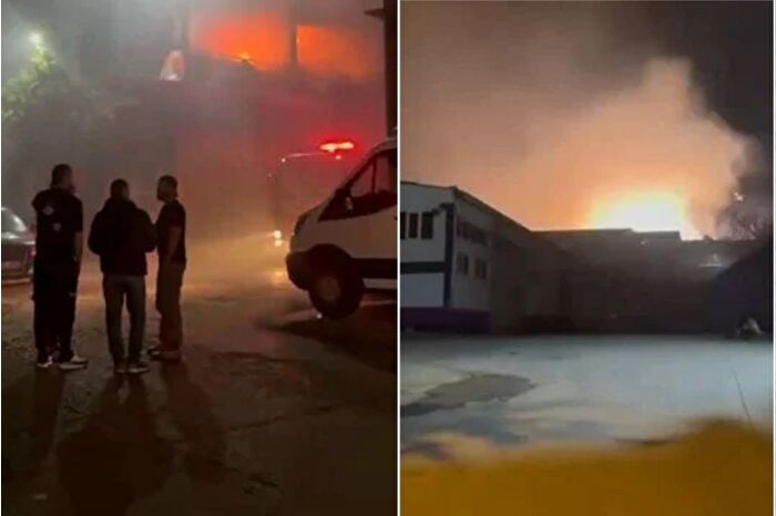 İstanbul Zeytinburnu'ndaki sanayi sitesinde yangın