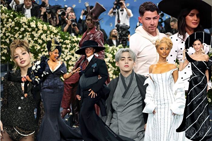 New York'ta pek çok ünlü ismin katıldığı Met Gala etkinliği başladı