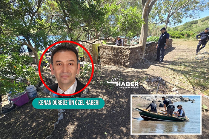 Eşsiz doğası nedeniyle Akvaryum Koyu adı verilen Bodrum’un Adaboğazı mevkiine yapılan kaçak kulübe şişme botla bölgeye giden ekiplerce yıkıldı